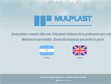 Tablet Screenshot of mulplast.com.ar